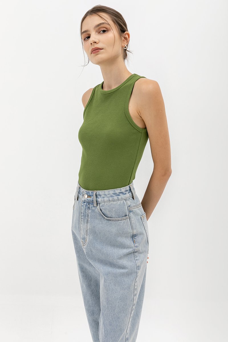 STEPHIE RIBBED TOP