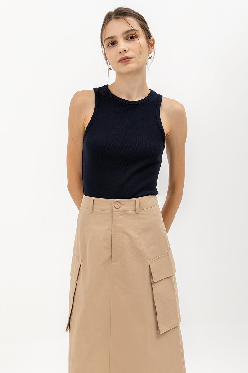 STEPHIE RIBBED TOP