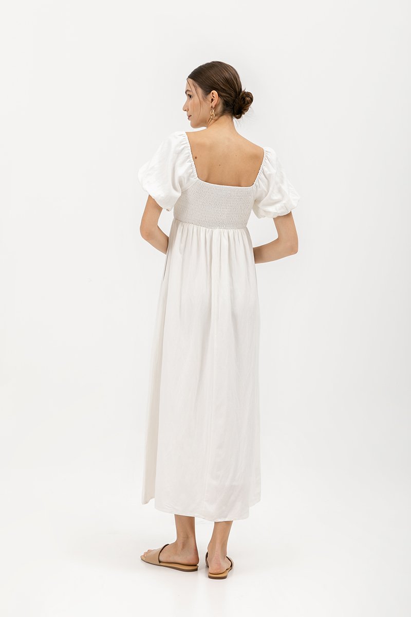 LORRAINE SMOCKED MAXI DRESS