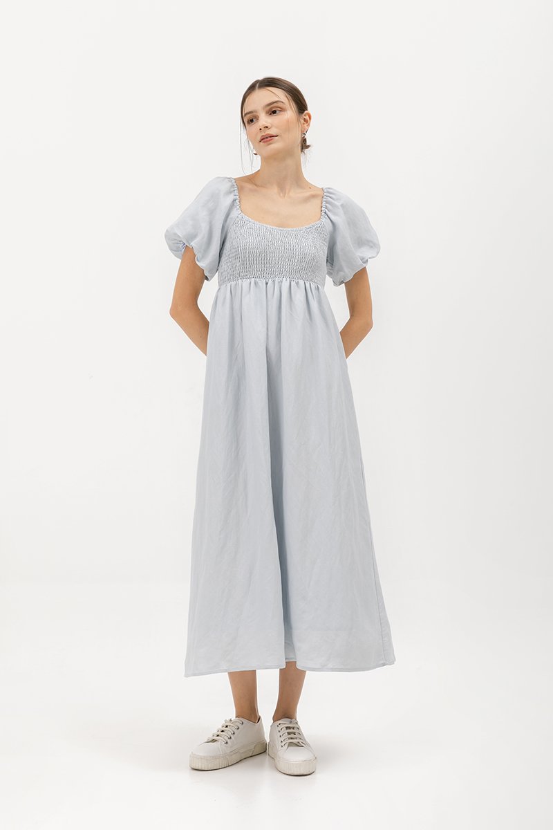LORRAINE SMOCKED MAXI DRESS