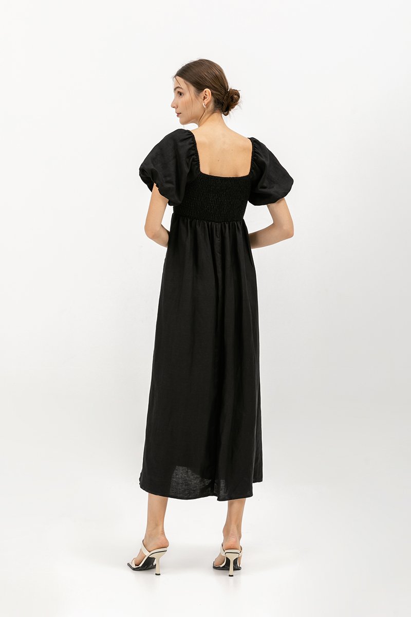 LORRAINE SMOCKED MAXI DRESS