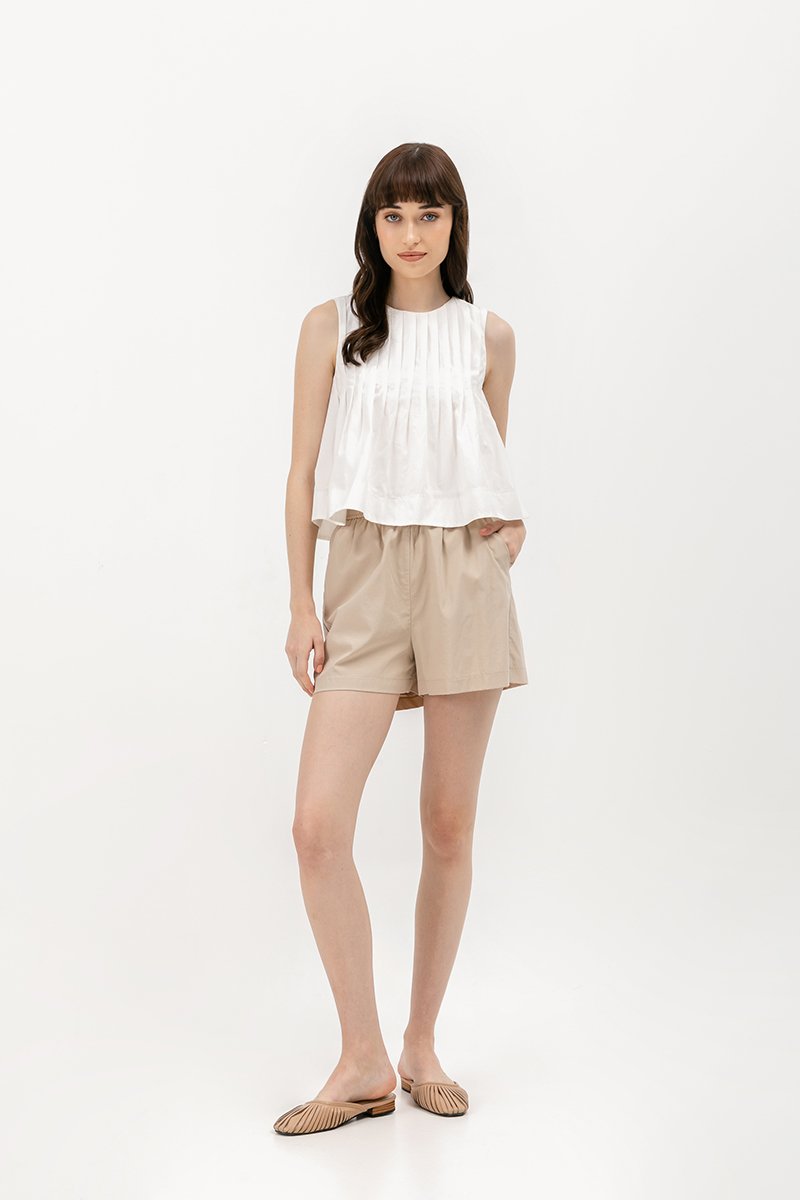 *BACKORDER 4* SHANAE PLEATED TOP