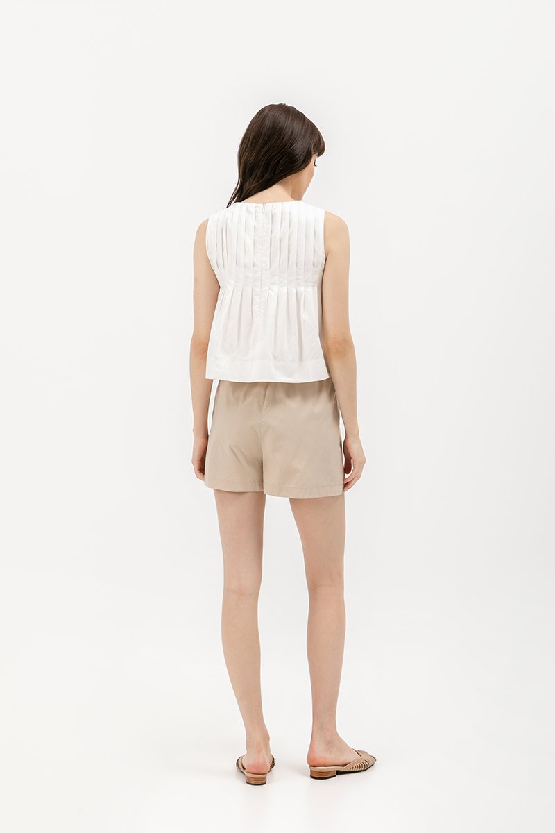 *BACKORDER 4* SHANAE PLEATED TOP