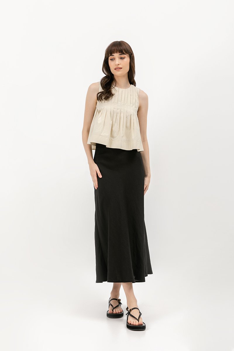 *BACKORDER 4* SHANAE PLEATED TOP