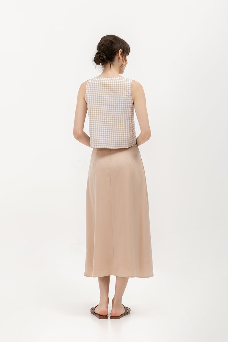 TAYLOR GINGHAM TIE TOP