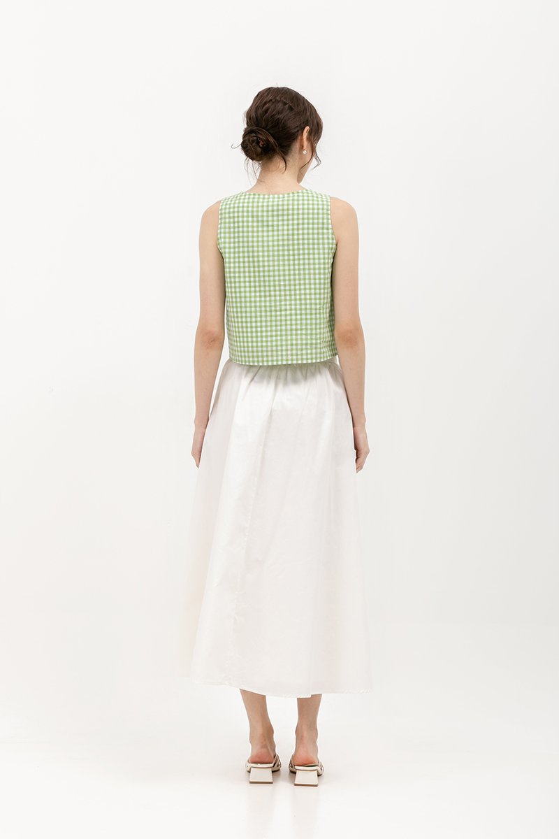 TAYLOR GINGHAM TIE TOP