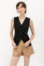 BRIELLE BUTTONDOWN VEST TOP