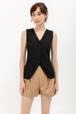 BRIELLE BUTTONDOWN VEST TOP