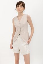 BRIELLE BUTTONDOWN VEST TOP