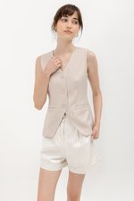 BRIELLE BUTTONDOWN VEST TOP