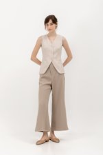 BRIELLE BUTTONDOWN VEST TOP