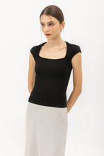 BRIAR CAPPED SLEEVE TEE
