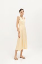 CHRISLEY BUTTON LINEN DRESS CHRISLEY BUTTON LINEN DRESS