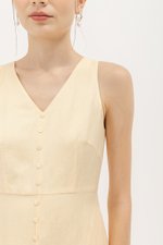CHRISLEY BUTTON LINEN DRESS CHRISLEY BUTTON LINEN DRESS