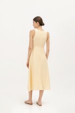 CHRISLEY BUTTON LINEN DRESS CHRISLEY BUTTON LINEN DRESS