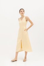CHRISLEY BUTTON LINEN DRESS CHRISLEY BUTTON LINEN DRESS