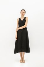CHRISLEY BUTTON LINEN DRESS CHRISLEY BUTTON LINEN DRESS