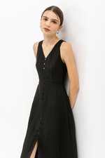 CHRISLEY BUTTON LINEN DRESS CHRISLEY BUTTON LINEN DRESS