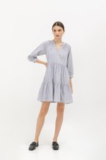 MARCEL STRIPED LONG SLEEVE DRESS