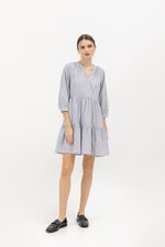 MARCEL STRIPED LONG SLEEVE DRESS