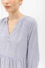 MARCEL STRIPED LONG SLEEVE DRESS