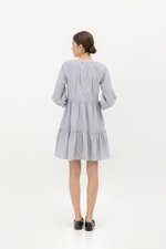 MARCEL STRIPED LONG SLEEVE DRESS