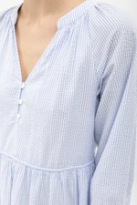 MARCEL STRIPED LONG SLEEVE DRESS