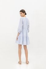 MARCEL STRIPED LONG SLEEVE DRESS