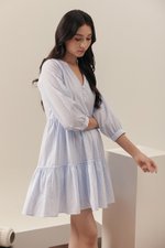 MARCEL STRIPED LONG SLEEVE DRESS