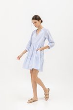 MARCEL STRIPED LONG SLEEVE DRESS