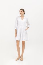 MARCEL STRIPED LONG SLEEVE DRESS