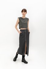 NYX FRONT ZIPPER SKIRT