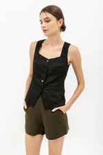 VIDA LINEN VEST TOP
