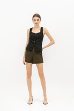 VIDA LINEN VEST TOP