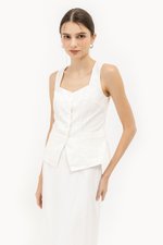 VIDA LINEN VEST TOP