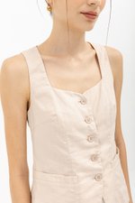 VIDA LINEN VEST TOP