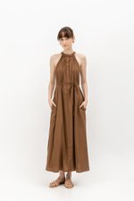 BERLIN HIGHNECK DRESS W SASH