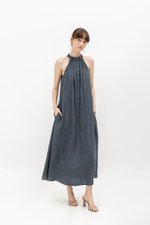 BERLIN HIGHNECK DRESS W SASH