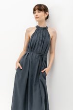 BERLIN HIGHNECK DRESS W SASH
