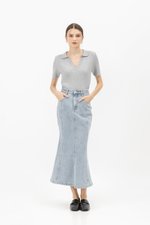 ANTONIO COLLARED KNIT TOP