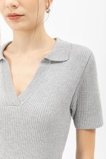 ANTONIO COLLARED KNIT TOP