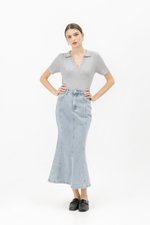 ANTONIO COLLARED KNIT TOP