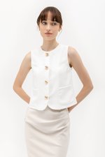 *BACKORDER 4* FANNIE VEST TOP *BACKORDER 4* FANNIE VEST TOP