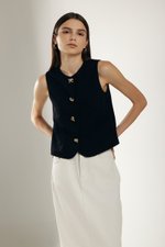 *BACKORDER 4* FANNIE VEST TOP *BACKORDER 4* FANNIE VEST TOP