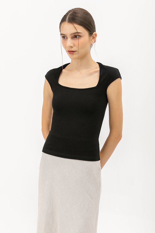 BRIAR CAPPED SLEEVE TEE