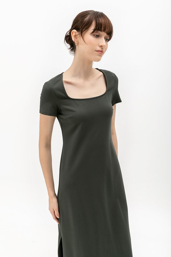 TULLIO JERSEY MIDI DRESS