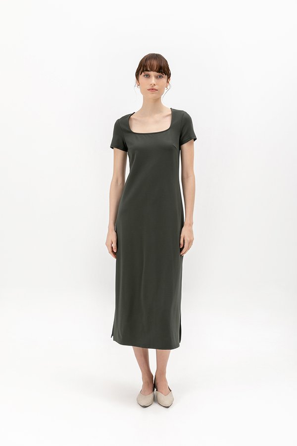 TULLIO JERSEY MIDI DRESS