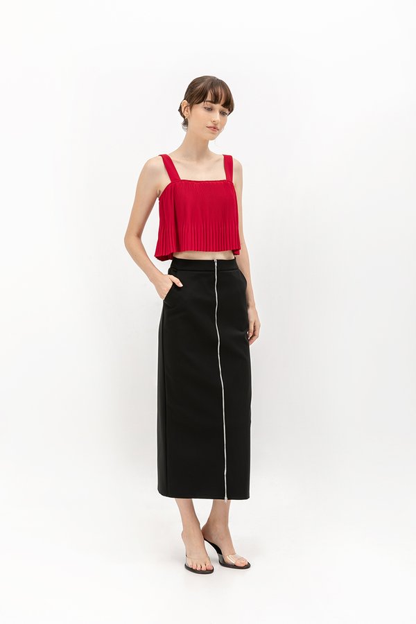 NYX FRONT ZIPPER SKIRT NYX FRONT ZIPPER SKIRT