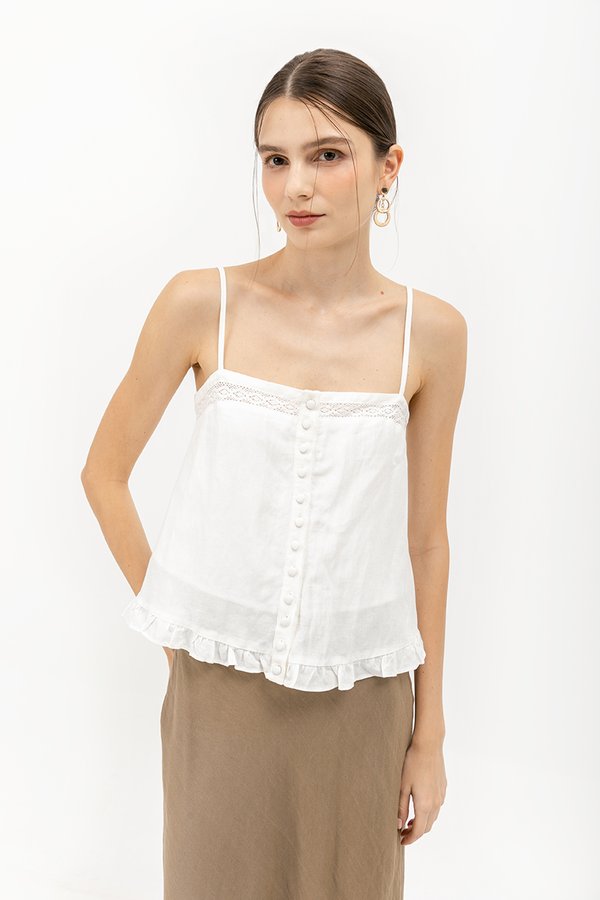 SKADI LACE TRIM TOP