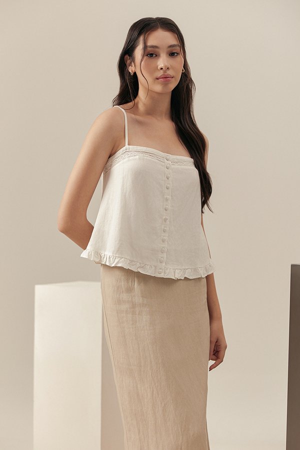 SKADI LACE TRIM TOP